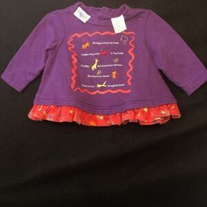Small Steps Girls L/S Top Sz 12 months Thick